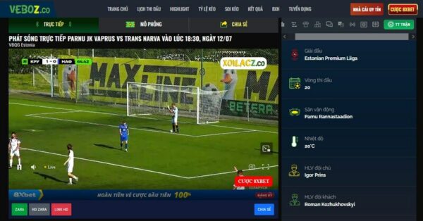 Link bóng đá mượt, highlight sắc nét – Vebo Link đỉnh cao mọi cảm xúc
